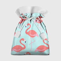 Мешок для подарков Розовые фламинго, цвет: 3D-принт