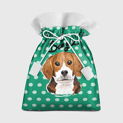 Мешок для подарков Beagle Face, цвет: 3D-принт