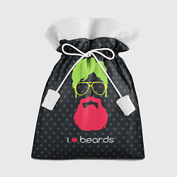 Мешок для подарков I like beards, цвет: 3D-принт