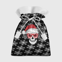 Мешок для подарков Santa Skull хипстер, цвет: 3D-принт