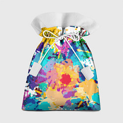 Мешок для подарков Пятна краски, цвет: 3D-принт