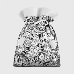 Мешок для подарков Ahegao: Black & White, цвет: 3D-принт