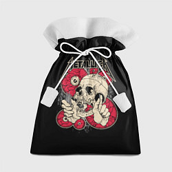 Мешок для подарков Metallica Skull, цвет: 3D-принт
