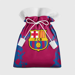 Мешок для подарков FC Barcelona: Purple & Blue, цвет: 3D-принт