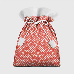 Мешок для подарков Обережная вышивка, цвет: 3D-принт