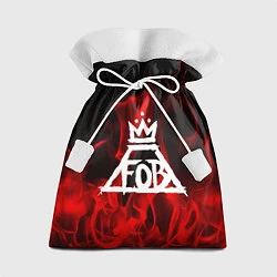Мешок для подарков Fall Out Boy: Red Flame, цвет: 3D-принт