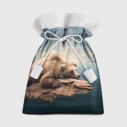 Мешок для подарков Грустный медведь, цвет: 3D-принт