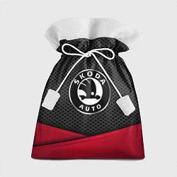 Мешок для подарков Skoda: Grey Carbon, цвет: 3D-принт