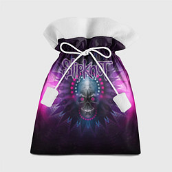 Мешок для подарков Slipknot: Neon Skull, цвет: 3D-принт