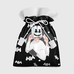 Мешок для подарков Marshmello: Black Gang, цвет: 3D-принт