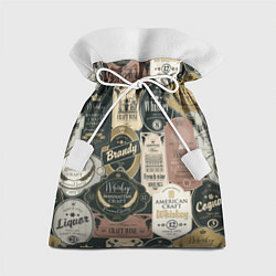 Подарочный мешок Этикетки мира Виски