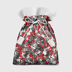 Мешок для подарков Камуфляж с буквами F C S M, цвет: 3D-принт