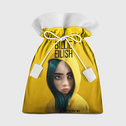 Мешок для подарков BILLIE EILISH: Yellow Girl, цвет: 3D-принт