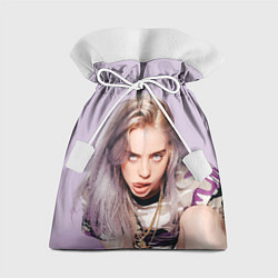 Мешок для подарков BILLIE EILISH: Puprle Mood, цвет: 3D-принт