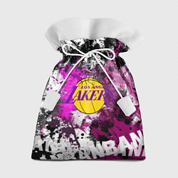 Мешок для подарков Лос-Анджелес Лейкерс, Los Angeles Lakers, цвет: 3D-принт