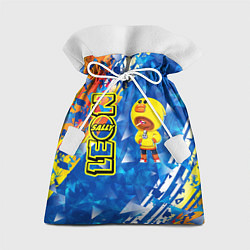 Мешок для подарков Brawl Stars leon sally, цвет: 3D-принт