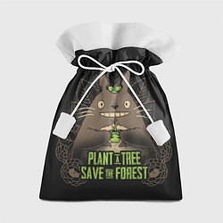 Мешок для подарков Plant a tree Save the forest, цвет: 3D-принт