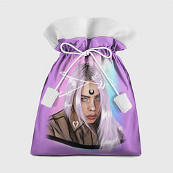 Мешок для подарков BILLIE EILISH, цвет: 3D-принт