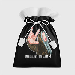 Мешок для подарков BILLIE EILISH, цвет: 3D-принт