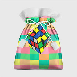 Мешок для подарков Кубик Рубика, цвет: 3D-принт