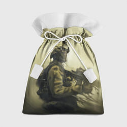 Мешок для подарков Военный, цвет: 3D-принт