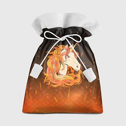 Мешок для подарков Огненный единорог, цвет: 3D-принт
