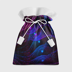 Мешок для подарков NEON FRACTAL, цвет: 3D-принт