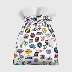 Мешок для подарков NBA Pattern, цвет: 3D-принт