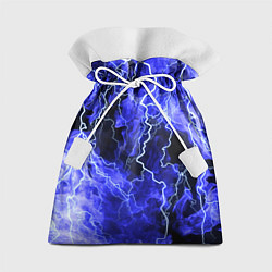 Мешок для подарков МОЛНИЯ BLUE, цвет: 3D-принт