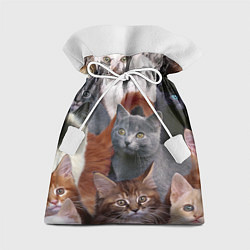 Мешок для подарков КОТЯТКИ, цвет: 3D-принт