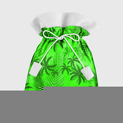 Мешок для подарков ПАЛЬМЫ ЛЕТО TROPICAL, цвет: 3D-принт