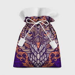 Мешок для подарков Сова в Арт-Деко, цвет: 3D-принт