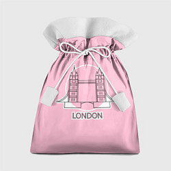 Мешок для подарков Лондон London Tower bridge, цвет: 3D-принт