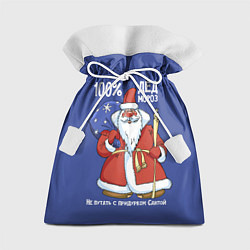 Мешок для подарков 100% Дед Мороз, цвет: 3D-принт