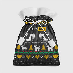 Мешок для подарков Pornhub свитер с оленями, цвет: 3D-принт