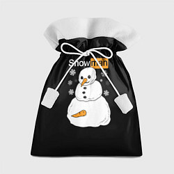 Мешок для подарков Снеговик, цвет: 3D-принт
