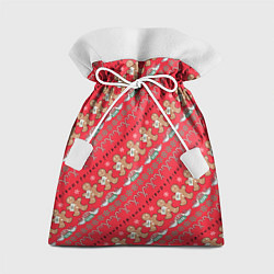 Мешок для подарков Friends Новогодний с пряниками, цвет: 3D-принт