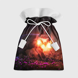Мешок для подарков Лисица с фонариками, цвет: 3D-принт