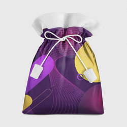 Мешок для подарков ГЕОМЕТРИЧЕСКИЕ ЛИНИИ, цвет: 3D-принт