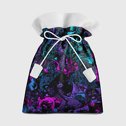 Мешок для подарков Neon Ahegao, цвет: 3D-принт