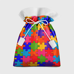 Мешок для подарков Пазлы, цвет: 3D-принт