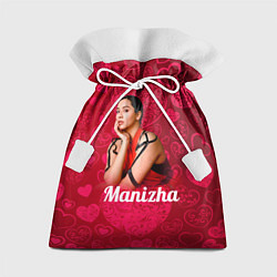 Мешок для подарков Manizha Сердечки, цвет: 3D-принт