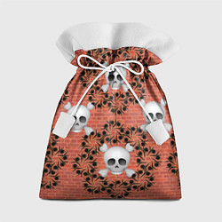 Мешок для подарков Кирпичные черепа, цвет: 3D-принт