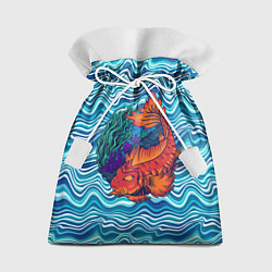 Мешок для подарков Fishing planet Огненная рыба, цвет: 3D-принт