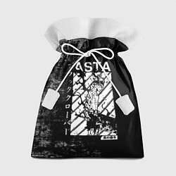 Мешок для подарков Чёрный Аста Чёрный Клевер, цвет: 3D-принт
