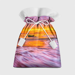 Мешок для подарков Закат на пляже, цвет: 3D-принт