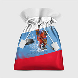 Мешок для подарков Русский хоккей, цвет: 3D-принт