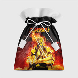 Подарочный мешок Зоро в огне One Piece Большой куш