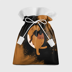 Мешок для подарков Кошачья Йога - Взрыв, цвет: 3D-принт