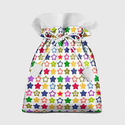 Мешок для подарков Разноцветные звездочки, цвет: 3D-принт